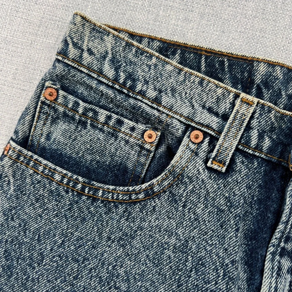 VTG 80s Levis 550 Acid Wash Relaxed Jeans Men 31x32 Blue Tapered Leg Made in USA
